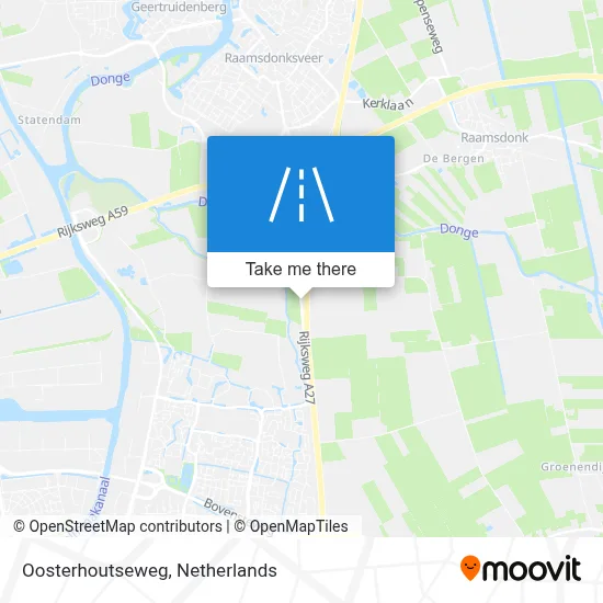 Oosterhoutseweg map