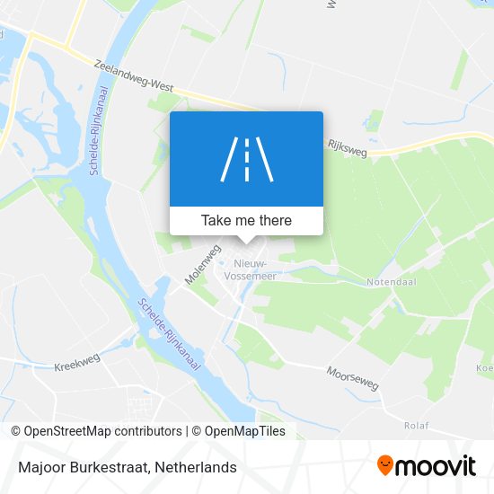 Majoor Burkestraat map