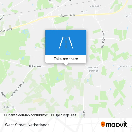 Weststraat map