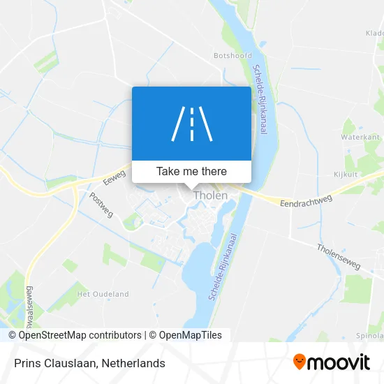 Prins Clauslaan map