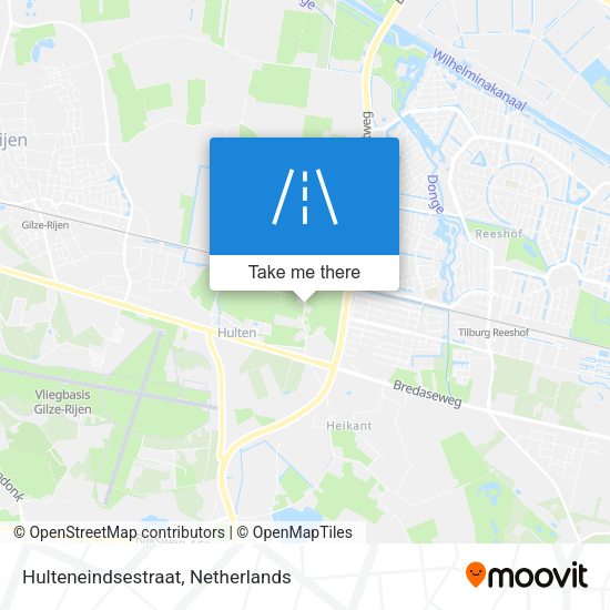 Hulteneindsestraat map