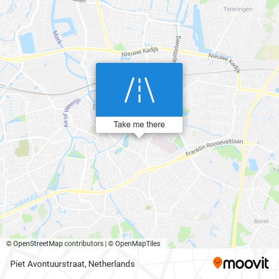 Piet Avontuurstraat map