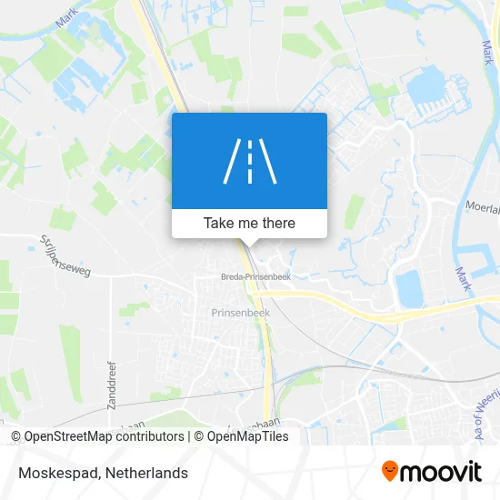 Moskespad map
