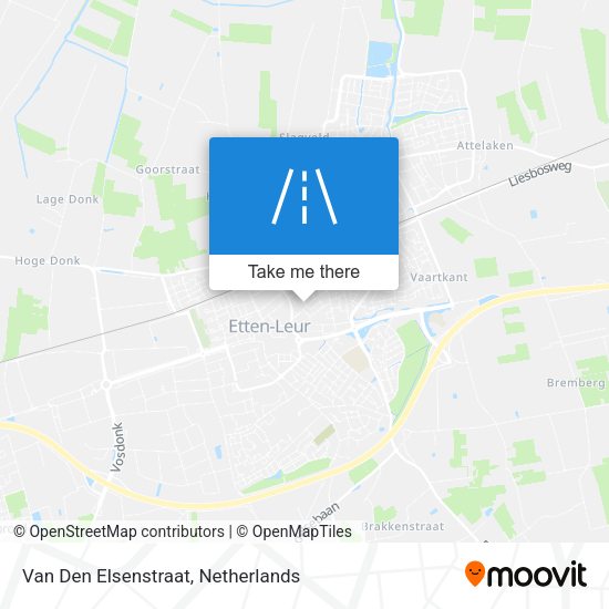 Van Den Elsenstraat map