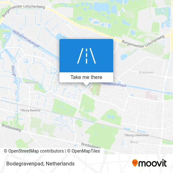 Bodegravenpad map