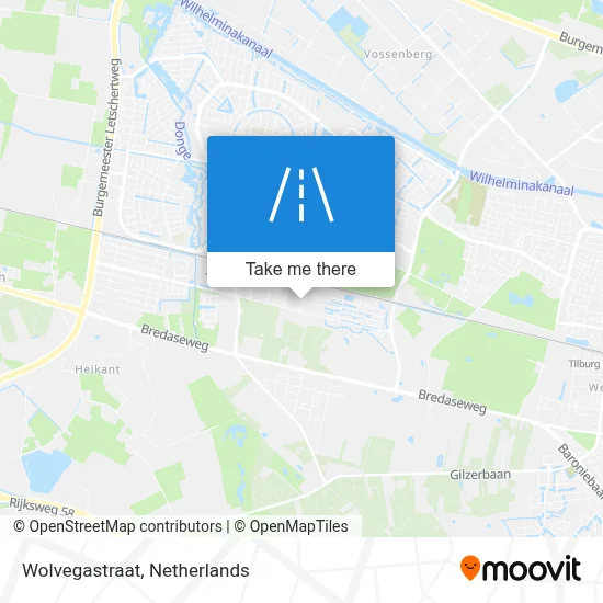 Wolvegastraat map