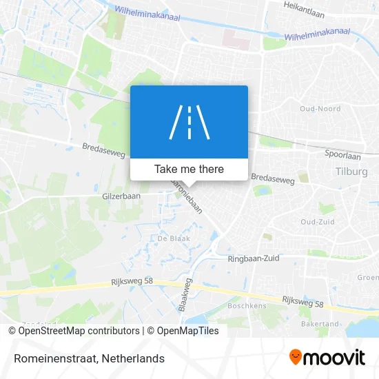 Romeinenstraat Karte