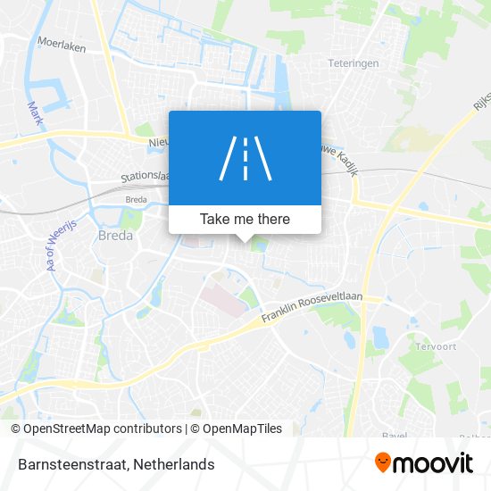 Barnsteenstraat map