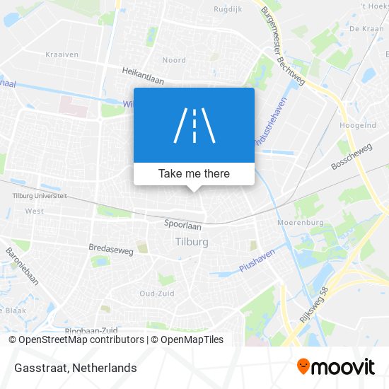 Gasstraat map