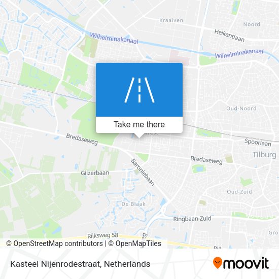 Kasteel Nijenrodestraat map
