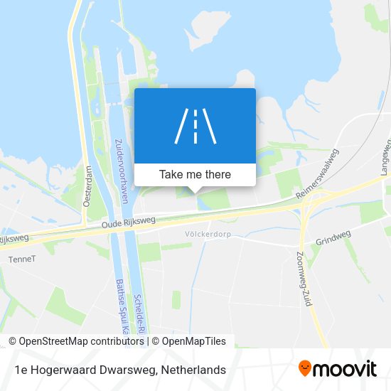 1e Hogerwaard Dwarsweg map