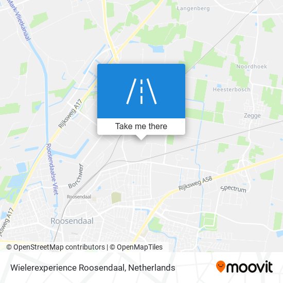 Wielerexperience Roosendaal Karte