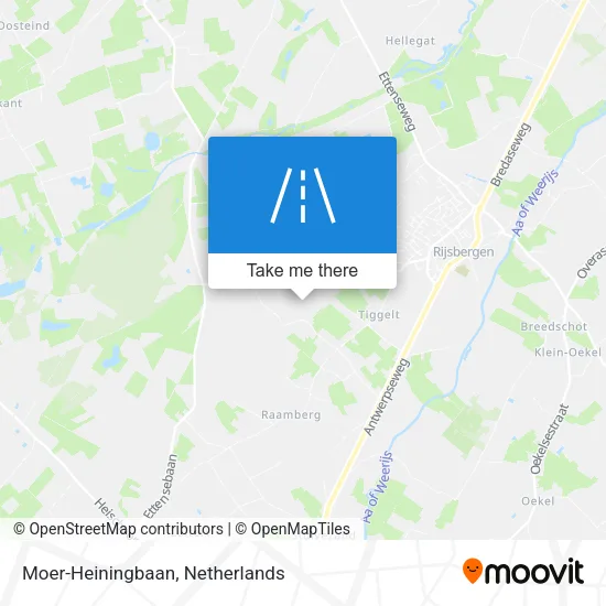 Moer-Heiningbaan map