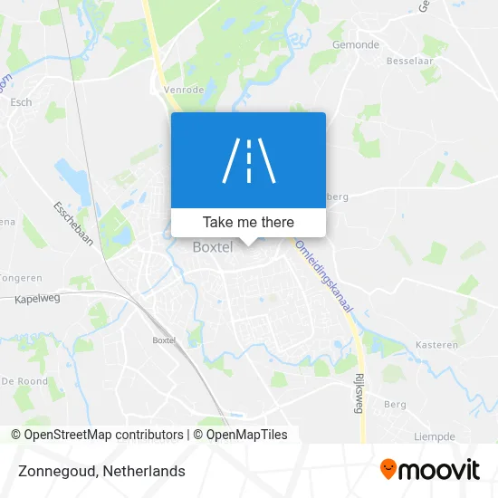 Zonnegoud map