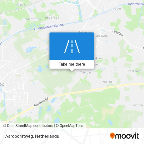 Aardborstweg map