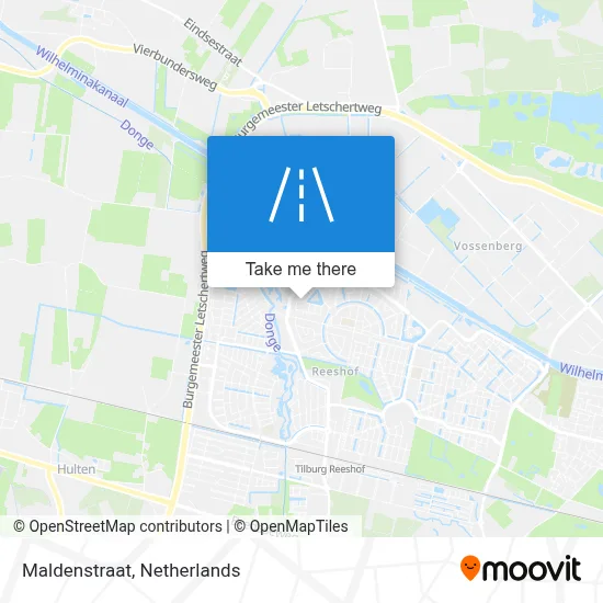 Maldenstraat map