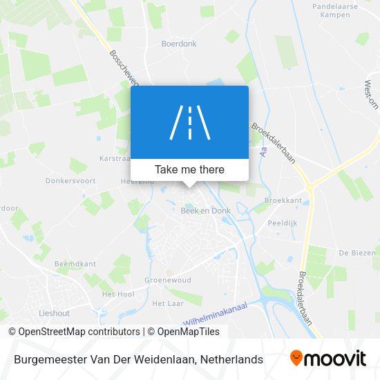 Burgemeester Van Der Weidenlaan map