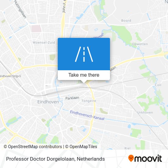 Professor Doctor Dorgelolaan map