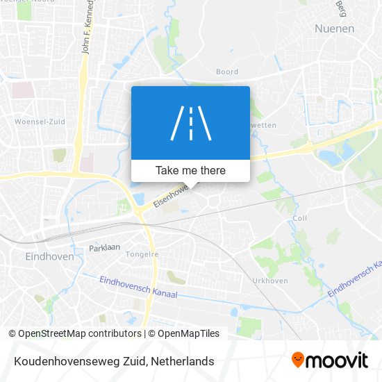 Koudenhovenseweg Zuid Karte