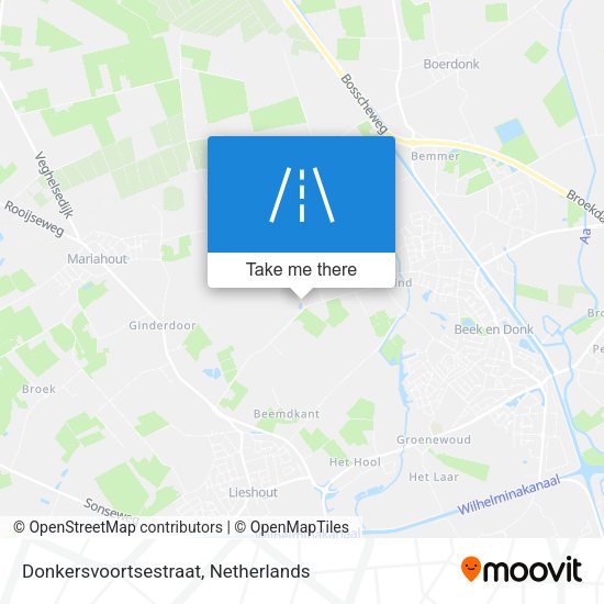 Donkersvoortsestraat map