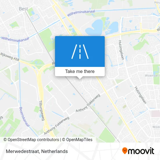 Merwedestraat map