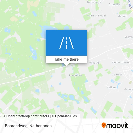Bosrandweg map