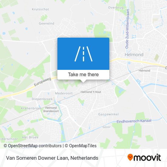 Van Someren Downer Laan map