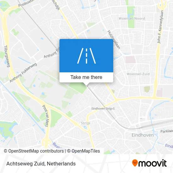 Achtseweg Zuid map