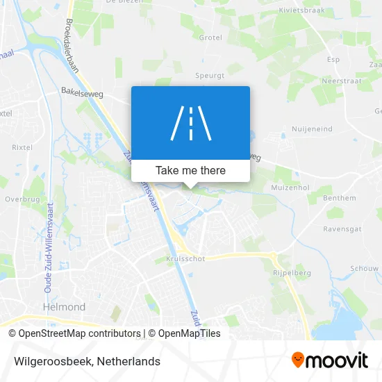 Wilgeroosbeek map