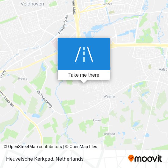 Heuvelsche Kerkpad map
