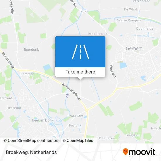 Broekweg map