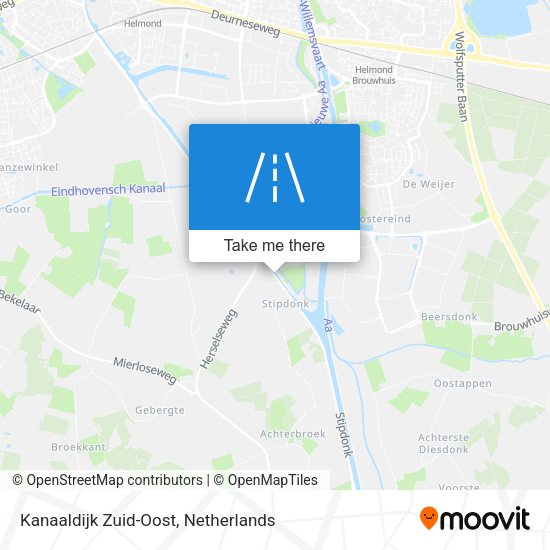 Kanaaldijk Zuid-Oost map