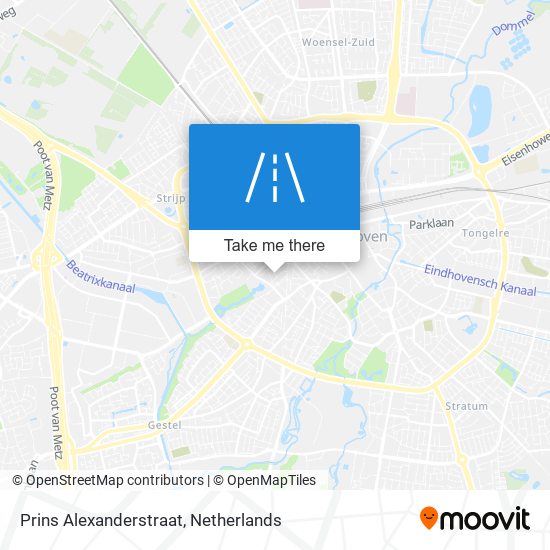 Prins Alexanderstraat map