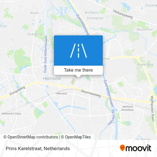 Prins Karelstraat map