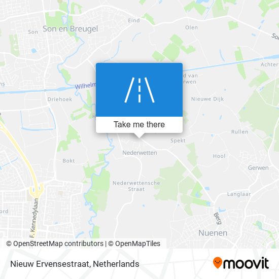 Nieuw Ervensestraat map