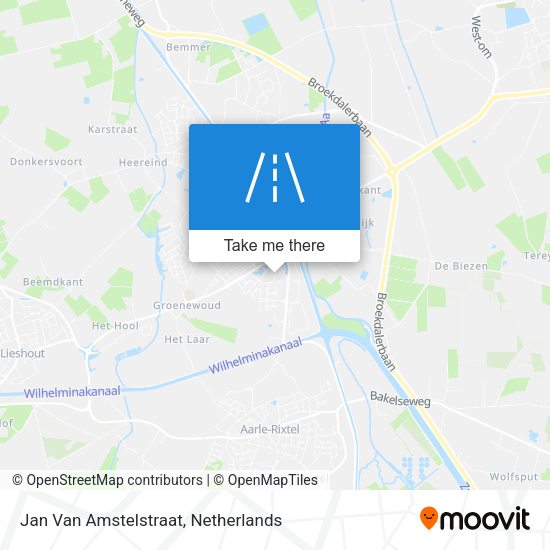 Jan Van Amstelstraat map