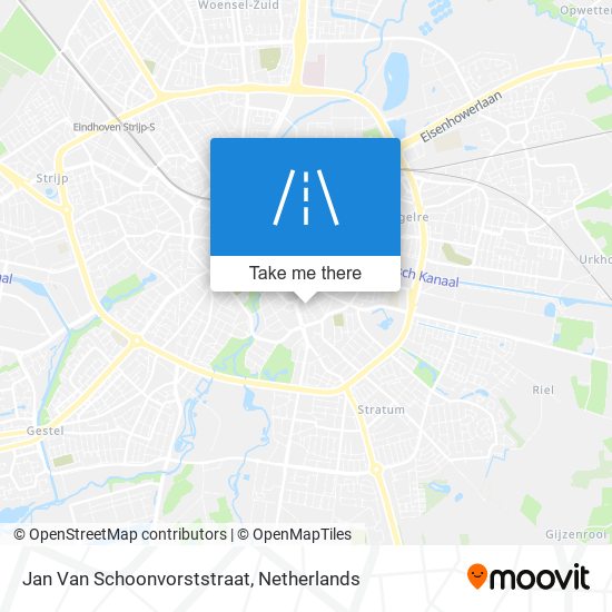 Jan Van Schoonvorststraat map