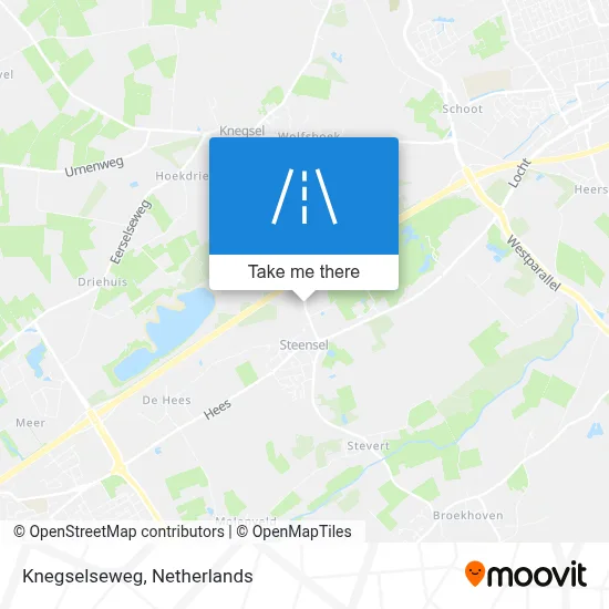 Knegselseweg map
