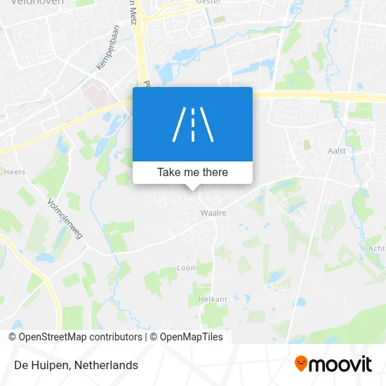 De Huipen map