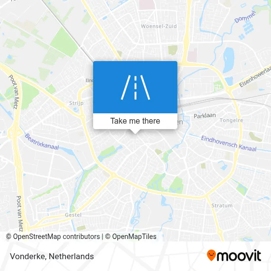 'T Vonderke map