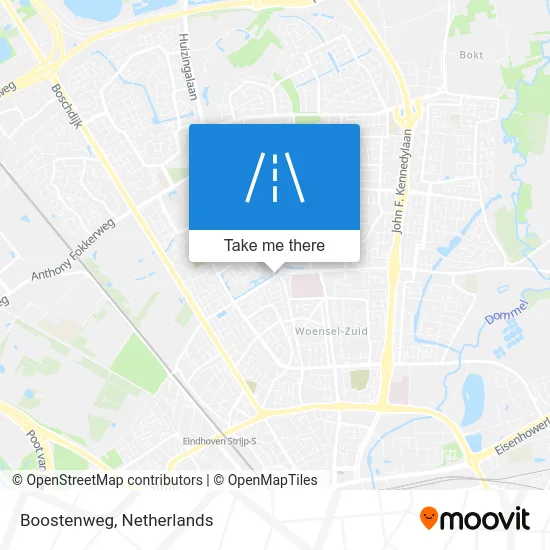 Boostenweg map