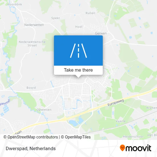 Dwerspad map