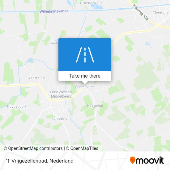 'T Vrijgezellenpad map