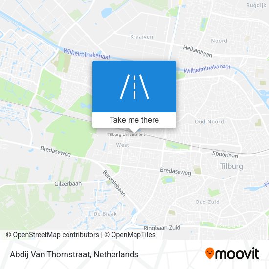 Abdij Van Thornstraat map