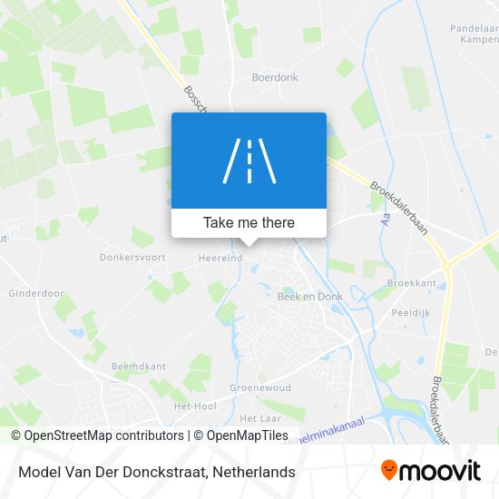 Model Van Der Donckstraat map