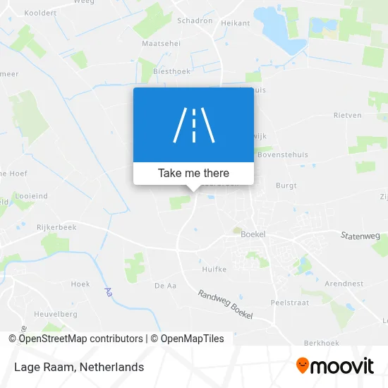 Lage Raam map