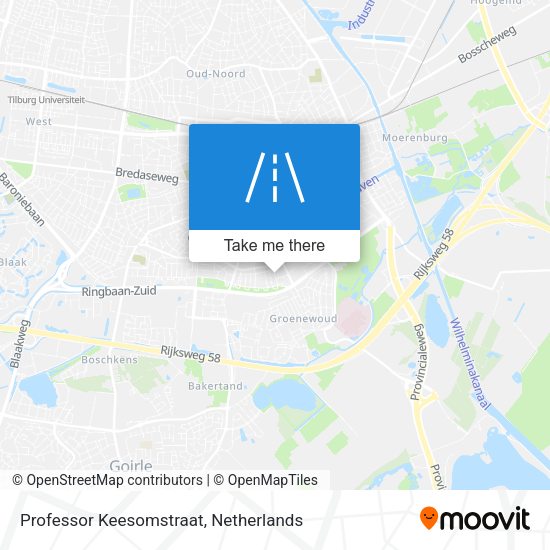 Professor Keesomstraat map