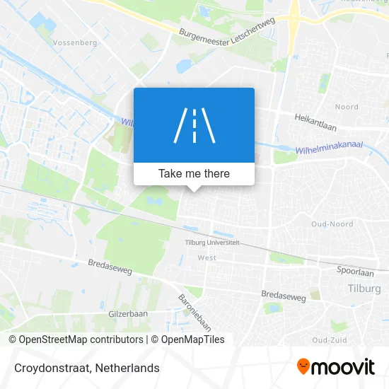 Croydonstraat map