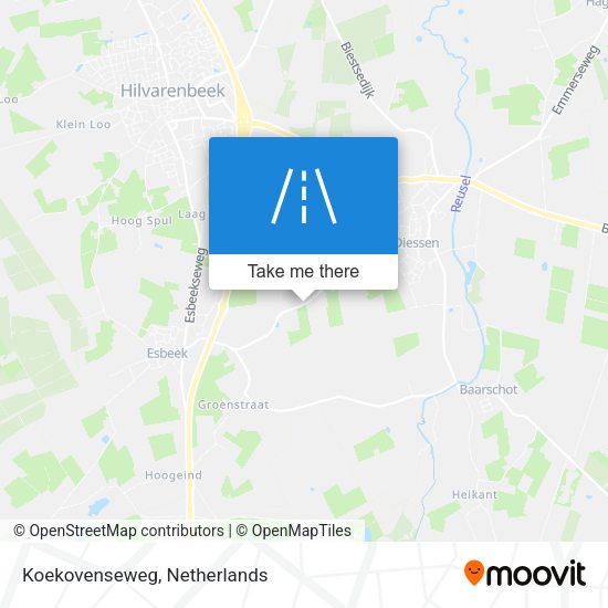 Koekovenseweg map