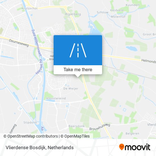 Vlierdense Bosdijk map